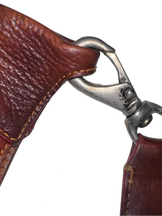 Dooney & Bourke Brown Pebbled Leather Hobo Shoulder Bag Slouchy Vintage Class - Picture 7 of 12